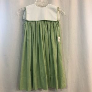 NEW Girls 6 Gingham Float Dress w/Collar Monogram